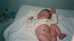 10.01.2001 kom vårt første barnebarn, Marte, til verden i Tromsø. Gjett om vi var glade!