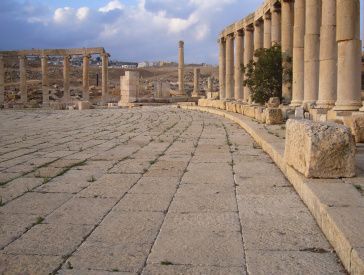 Den ovale plassen i Jerash